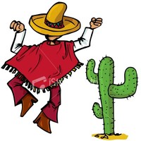 Man jumping in front of cactus Man jumping in front of cactus